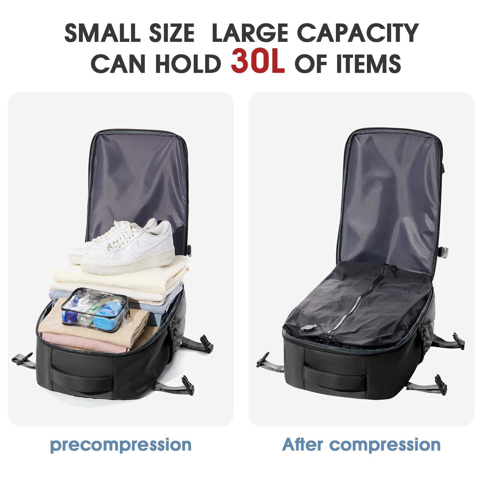 NexoraTravel™ Vacuum Backpack Travel Bag