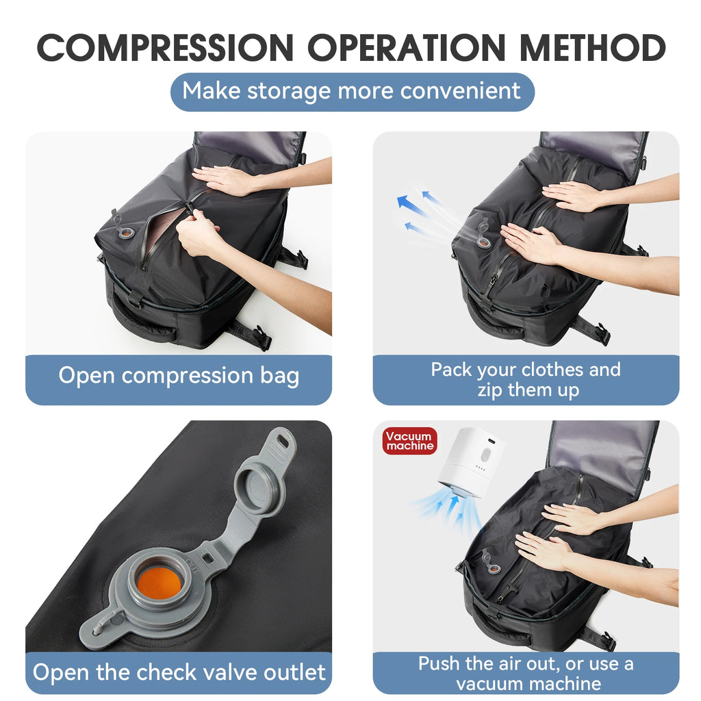 NexoraTravel™ Vacuum Backpack Travel Bag