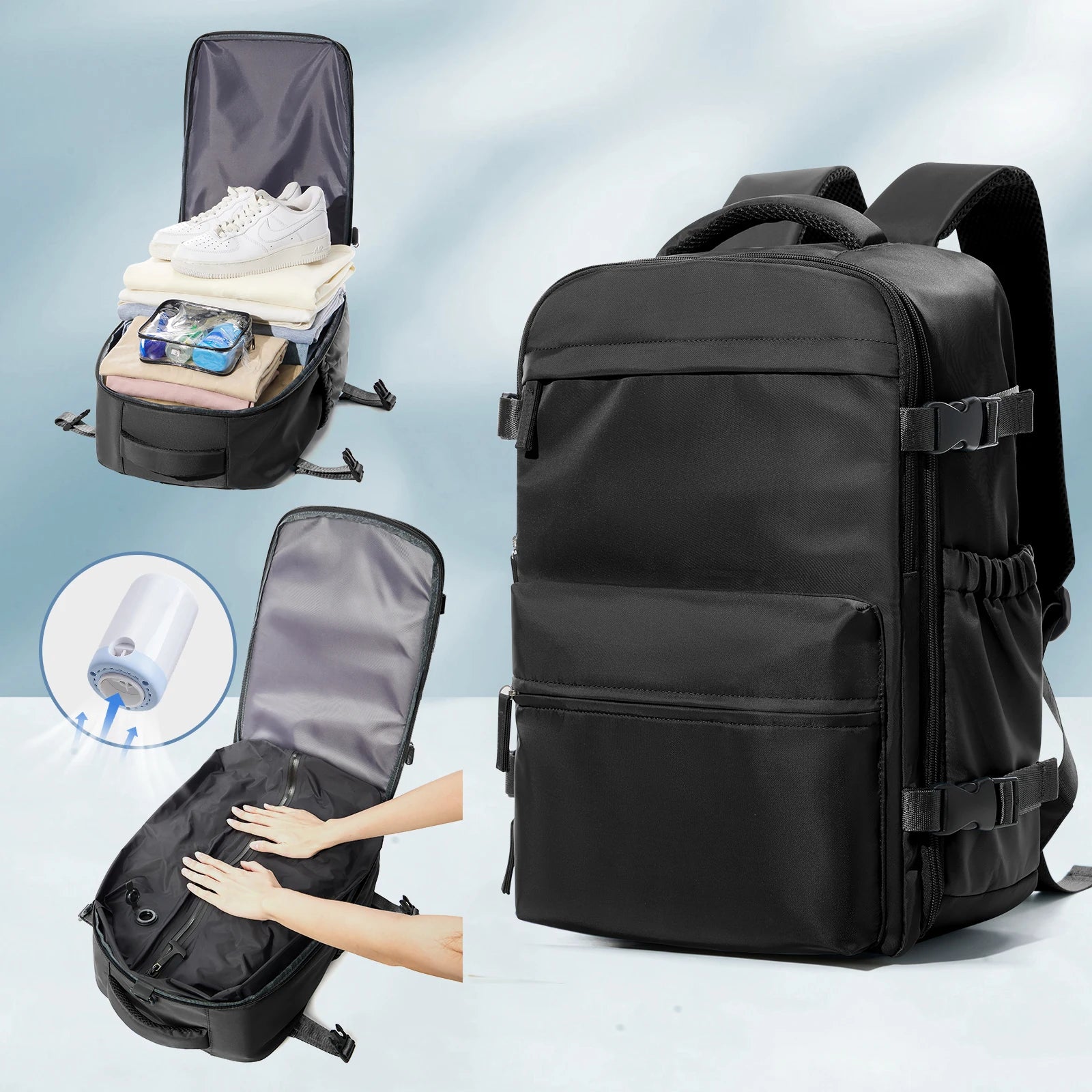 NexoraTravel™ Vacuum Backpack Travel Bag